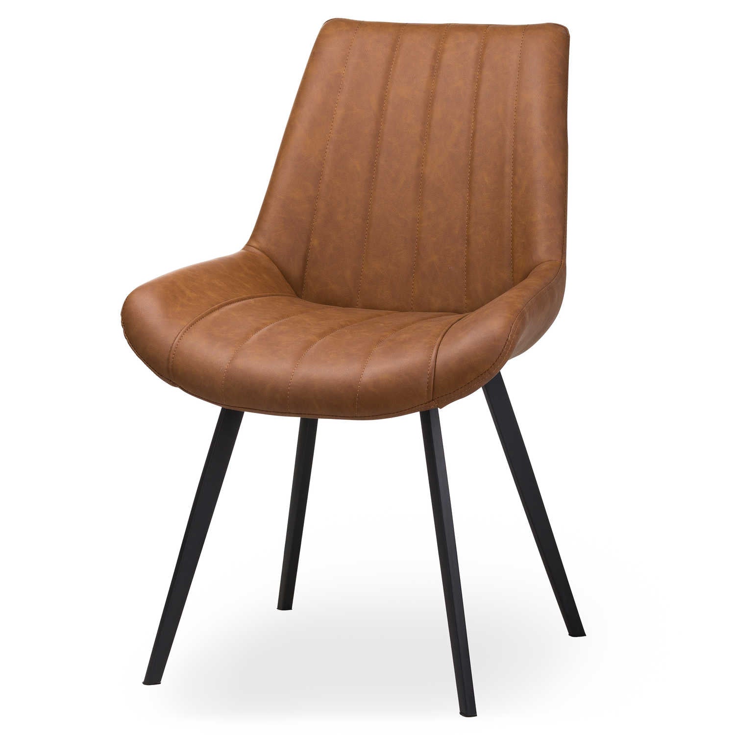 Malmo Tan Dining Chair - Wood Velvet