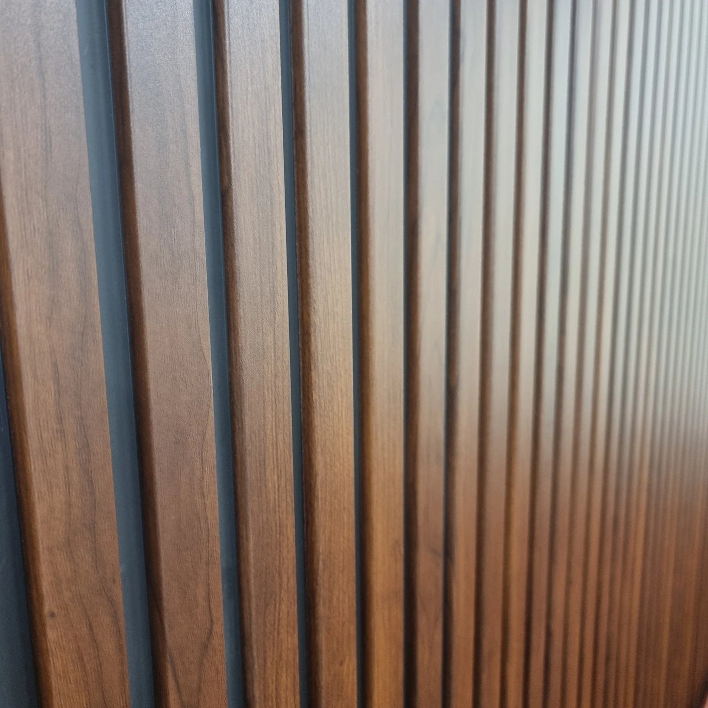 Wood Effect Slatted Wall Panels - DK Oak - Wood Velvet