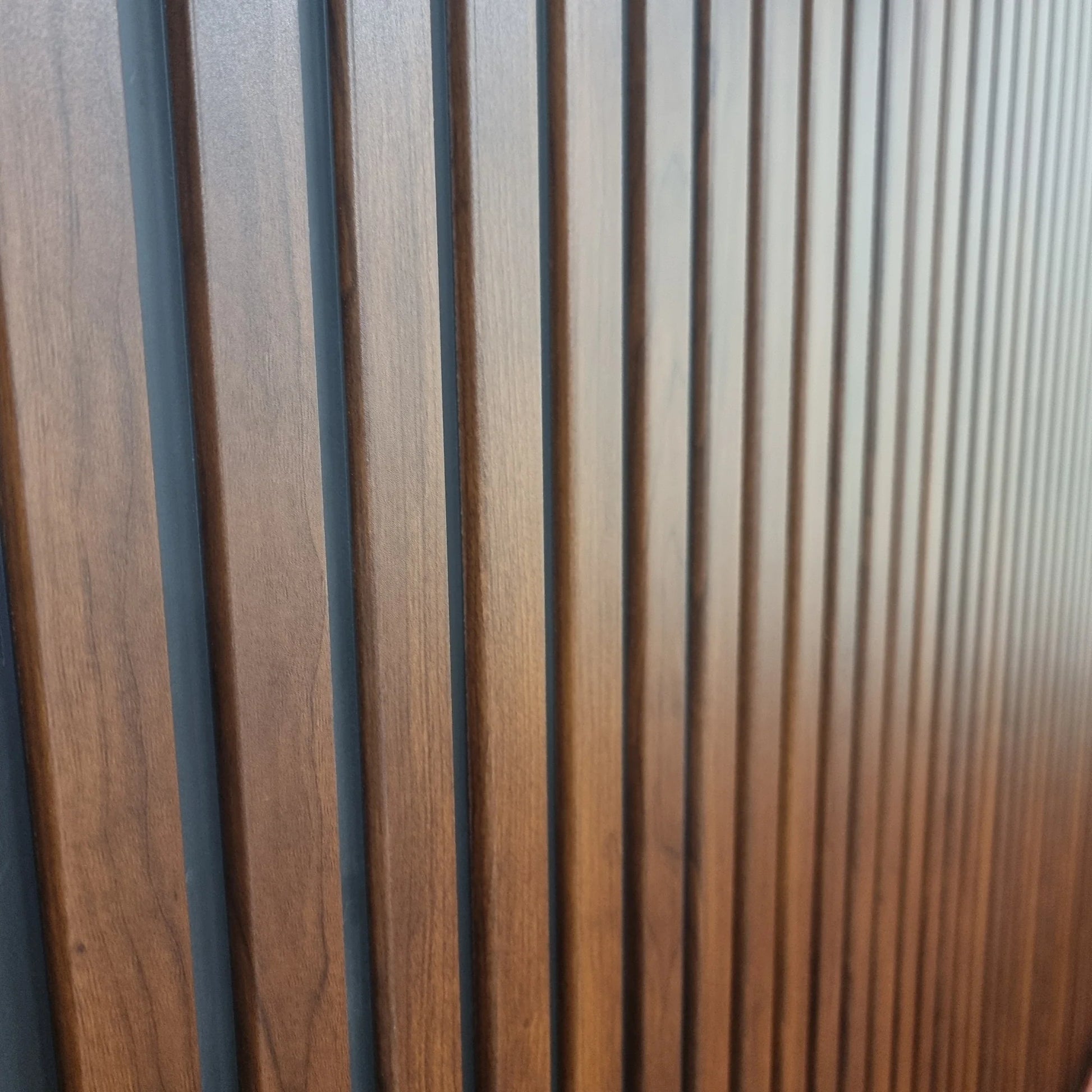 Wood Effect Slatted Wall Panels - DK Oak - Wood Velvet