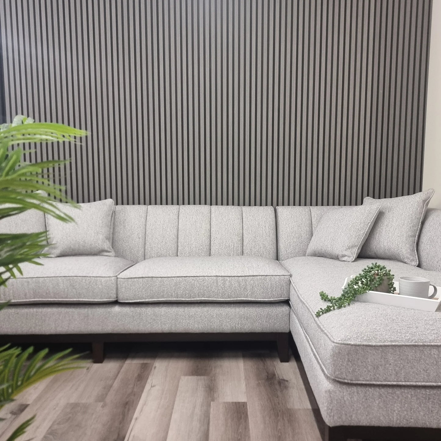 Wood Effect Slatted Wall Panels - Ash Grey - Wood Velvet