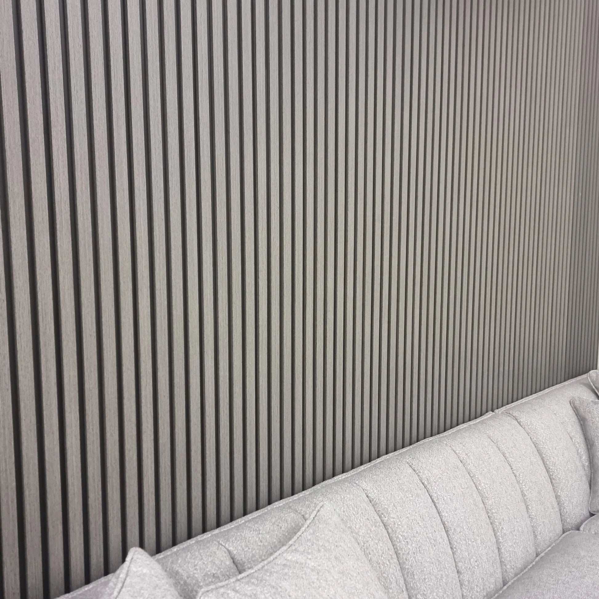 Wood Effect Slatted Wall Panels - Ash Grey - Wood Velvet