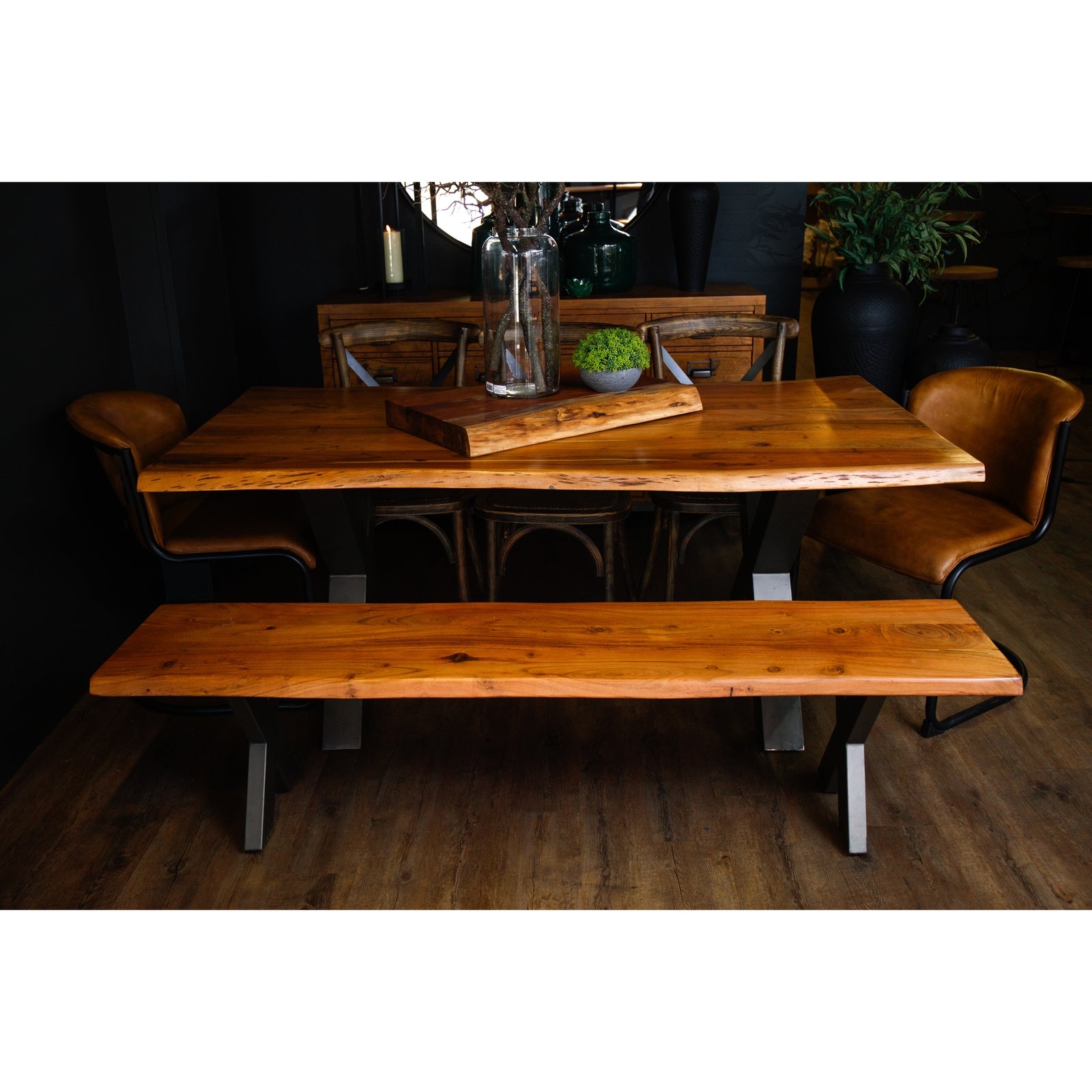 Live Edge Large Dining Table - Wood Velvet