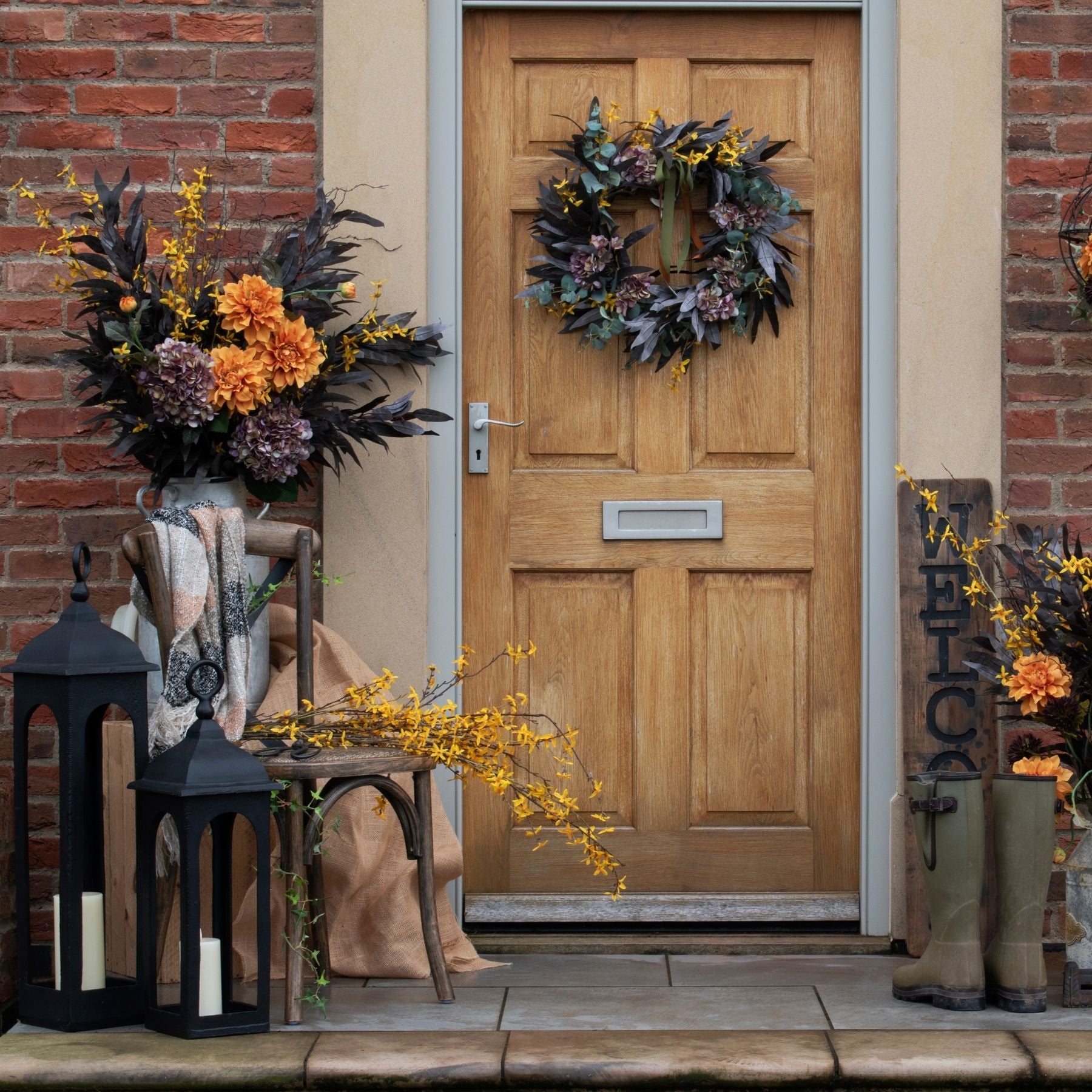 Cross Back Dining Chair - Wood Velvet