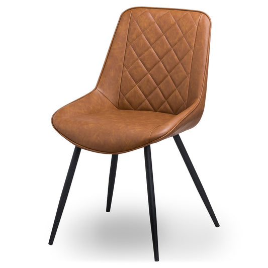 Oslo Tan Dining Chair - Wood Velvet