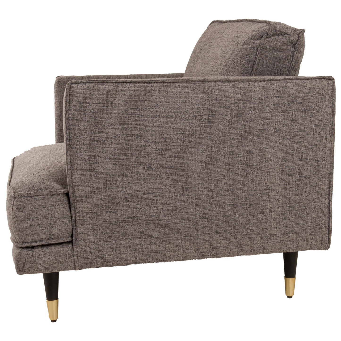 Richmond Grey Large Arm Chair - Wood Velvet
