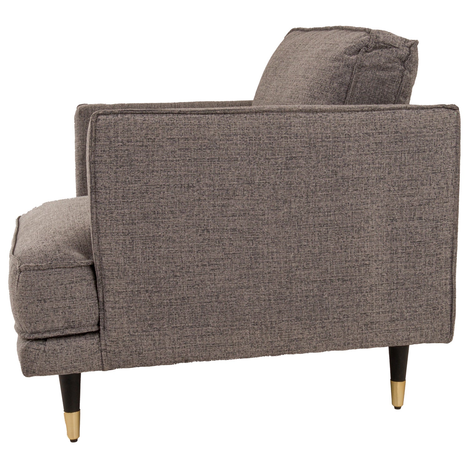 Richmond Grey Large Arm Chair - Wood Velvet