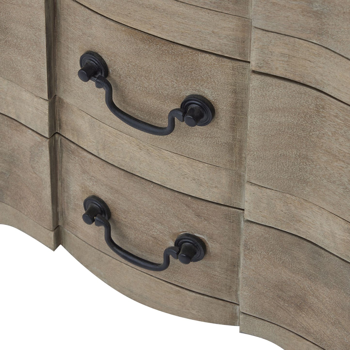Copgrove Collection 3 Drawer Bedside Table - Wood Velvet