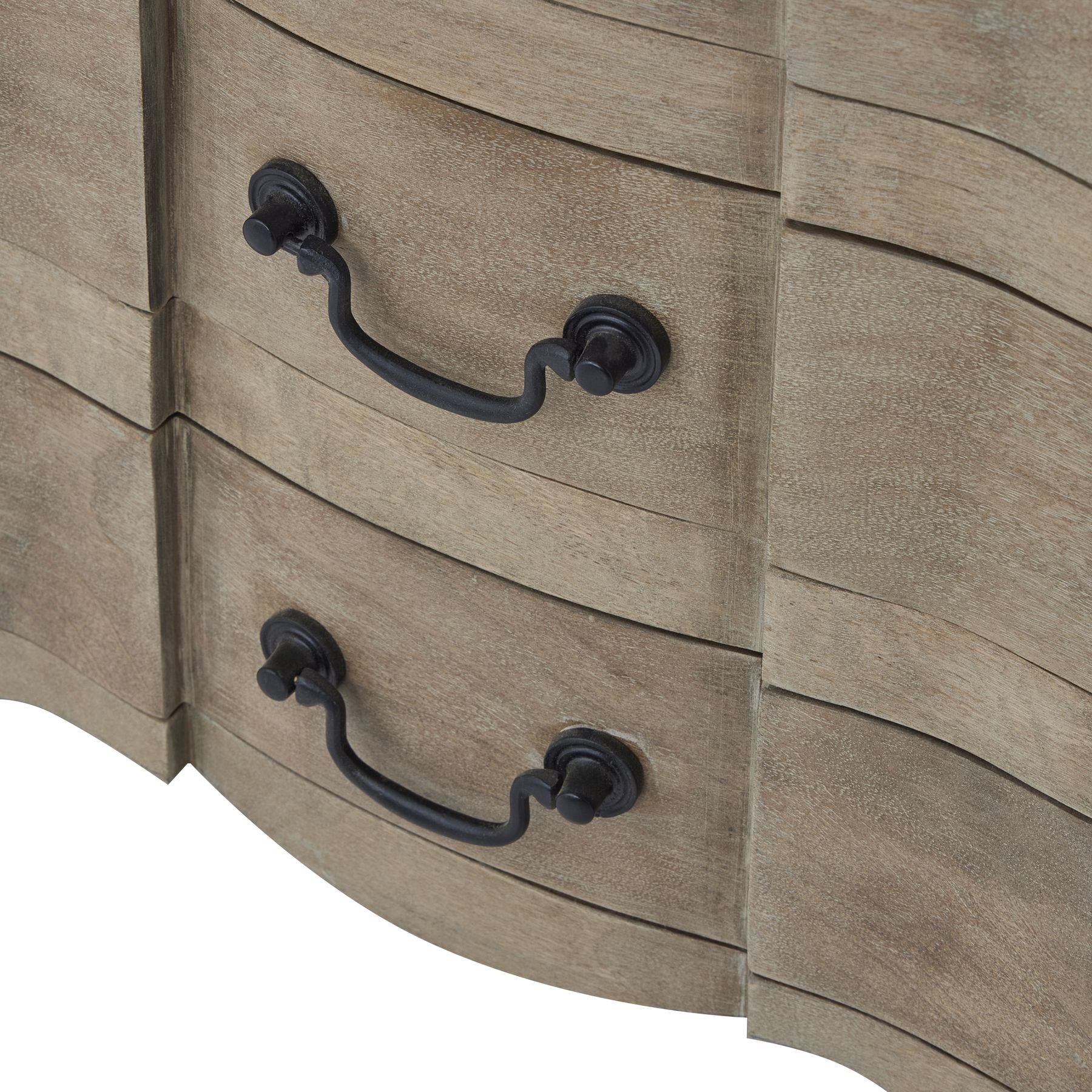 Copgrove Collection 3 Drawer Bedside Table - Wood Velvet