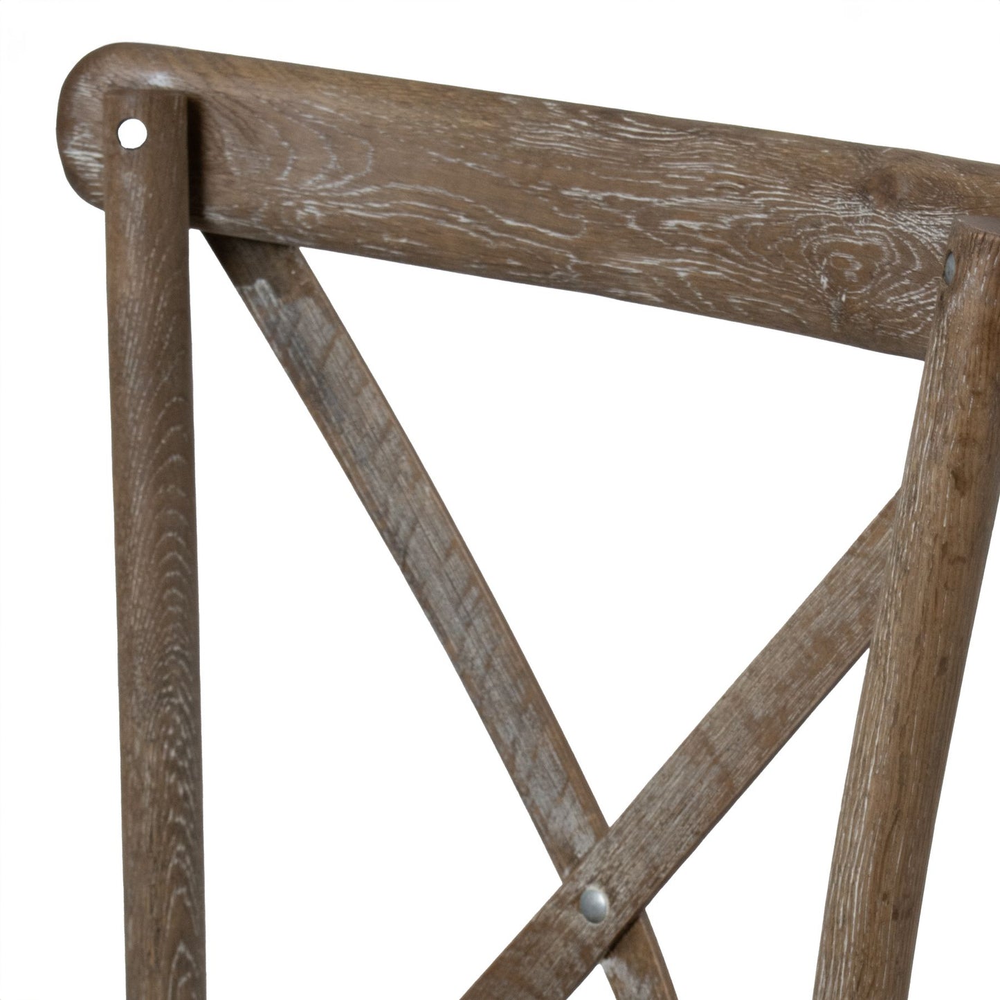 Light Oak Cross Back Dining Chair - Wood Velvet