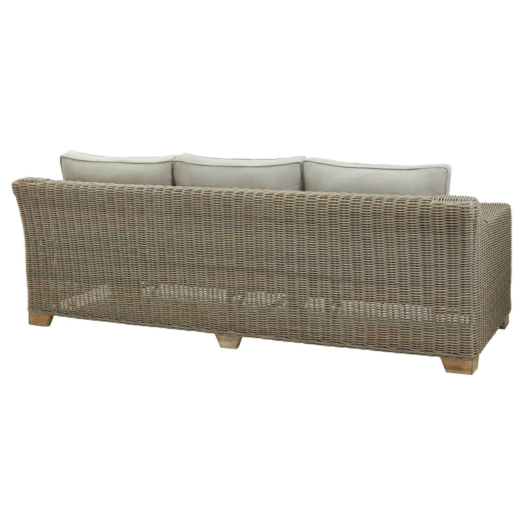 Capri Collection Outdoor Three Seater Sofa - Wood Velvet