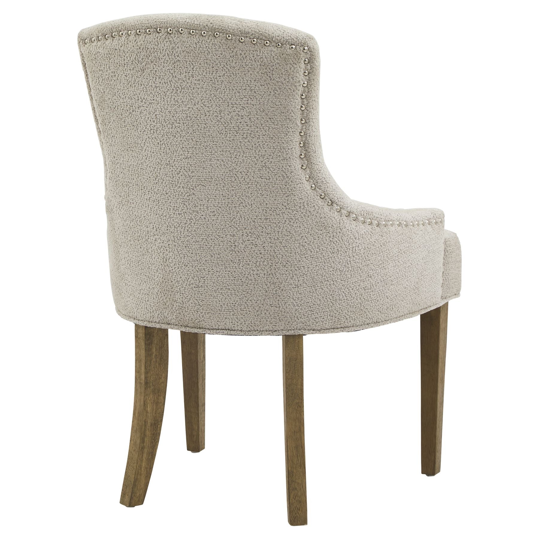 Brockham Taupe Dining Chair - Wood Velvet