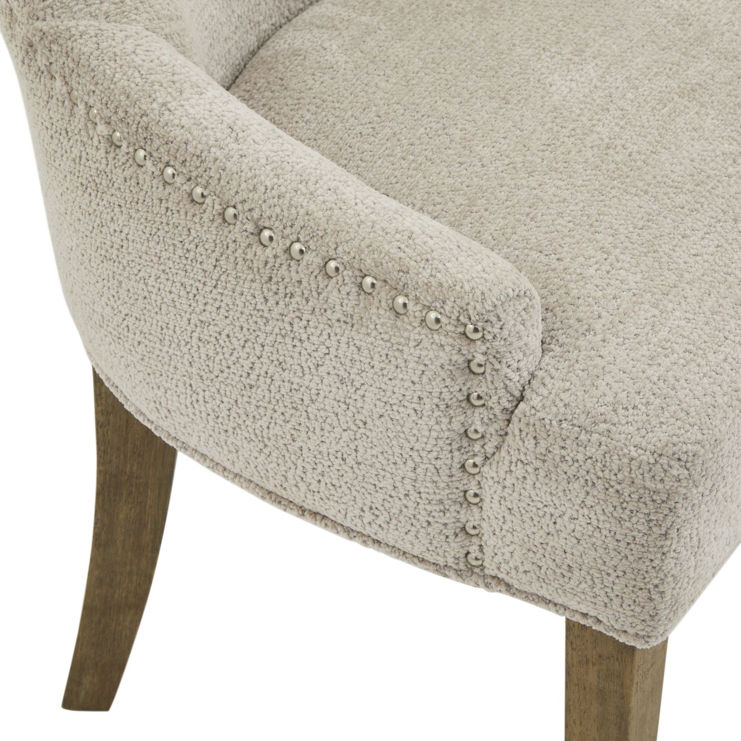 Brockham Taupe Dining Chair - Wood Velvet