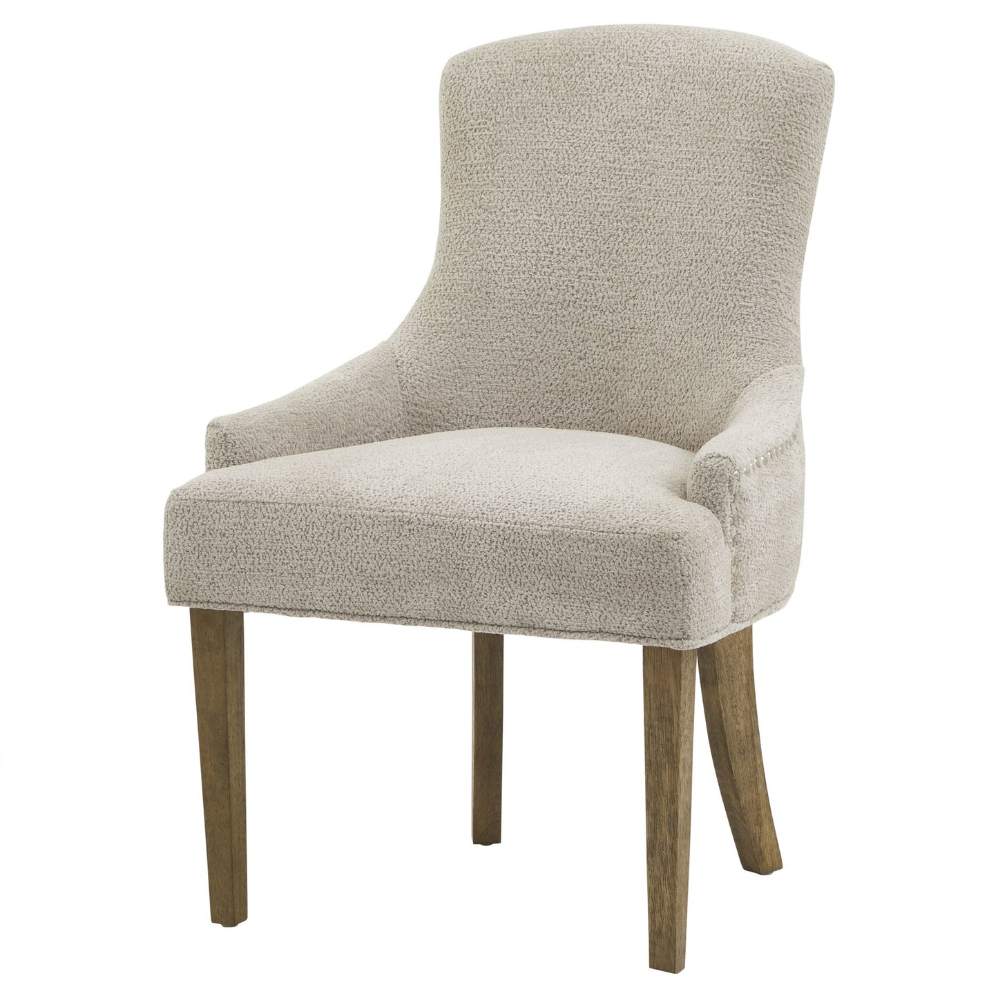 Brockham Taupe Dining Chair - Wood Velvet