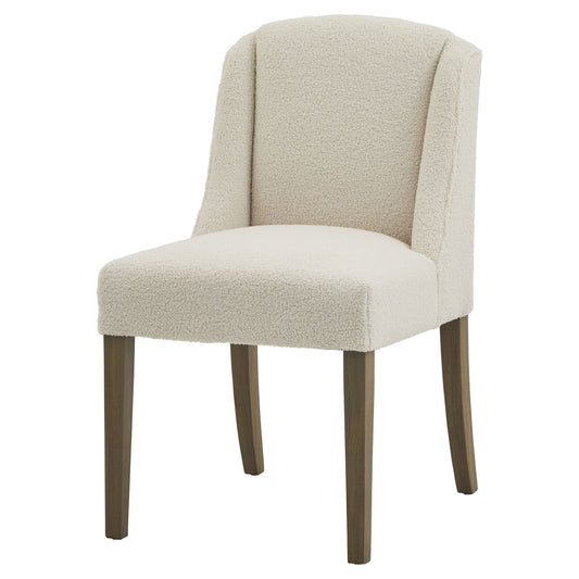 Compton Boucle Dining Chair - Wood Velvet