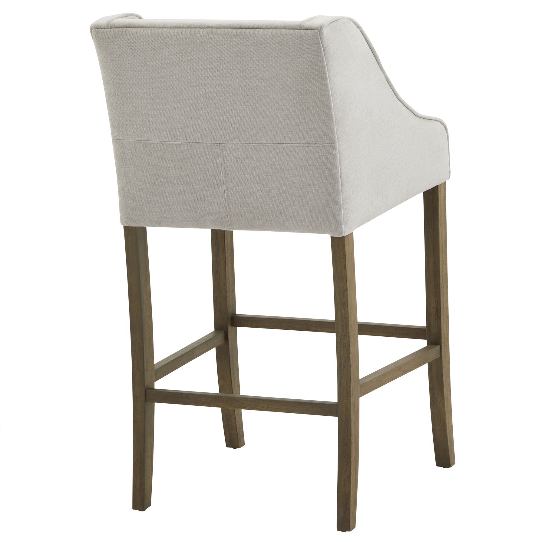Epsom Grey Barstool - Wood Velvet