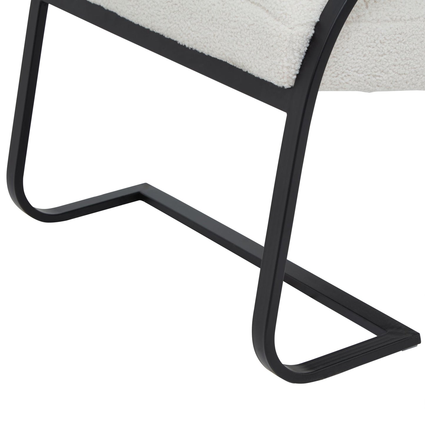 Boucle Ribbed Scandi Accent Chair In Ivory | Luxury comfort | Hills Interiors | - Wood Velvet