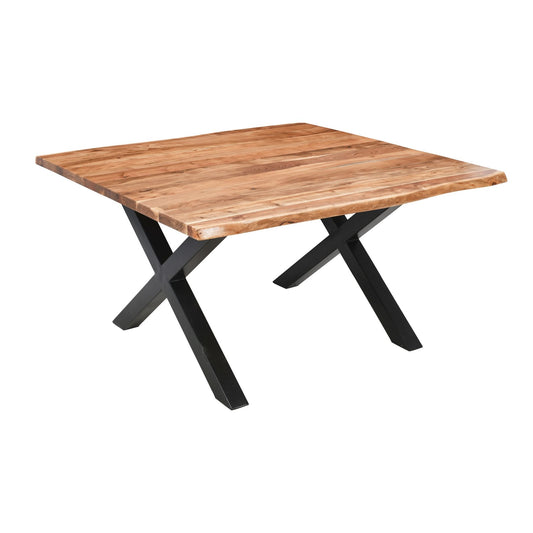 Live Edge Collection Large Square Dining Table - Wood Velvet