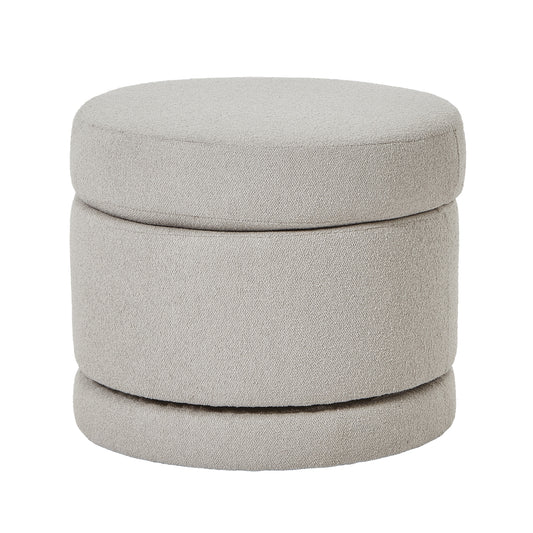 Aspen Swivel Storage Ottoman - Wood Velvet