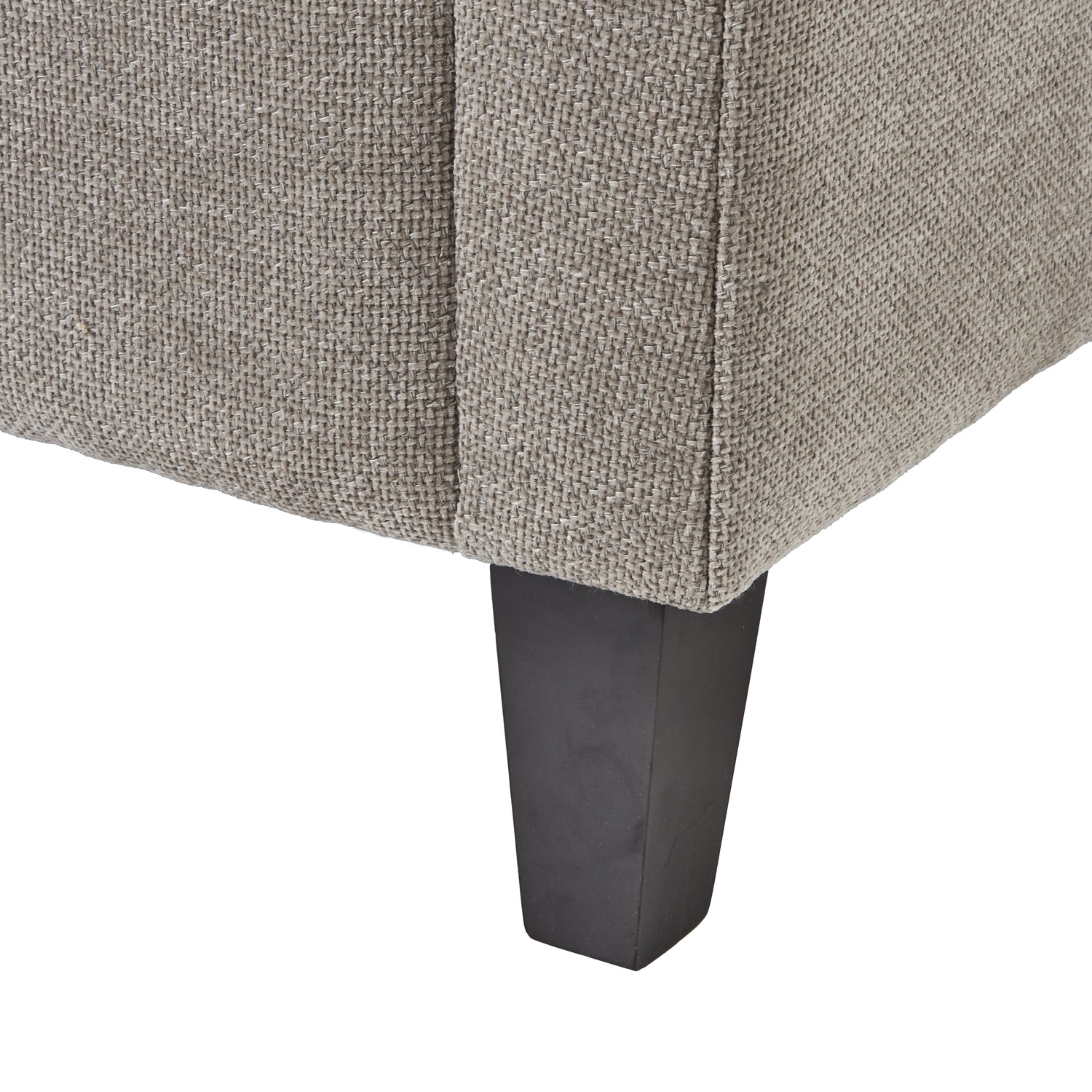Vesper Taupe Cushion Back Snuggle Chair - Wood Velvet