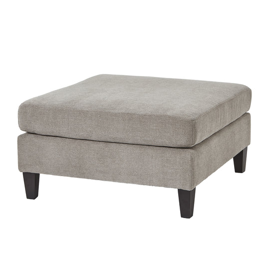 Vesper Taupe Ottoman Foot Stool - Wood Velvet