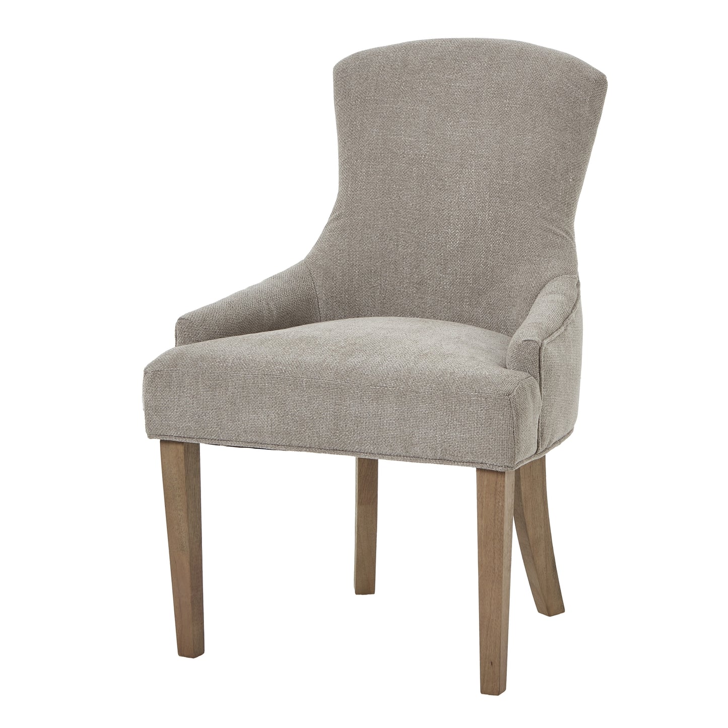 Brockham Woven Taupe Dining Chair - Wood Velvet