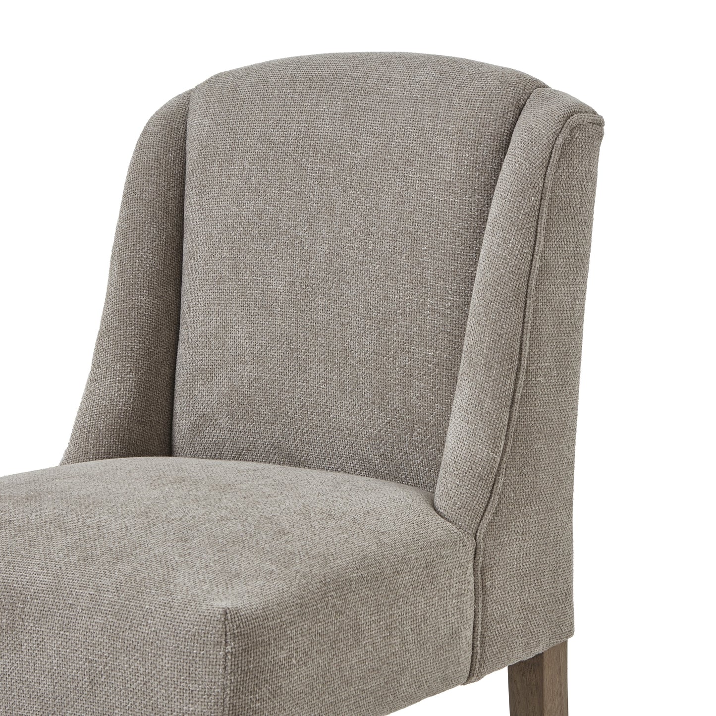 Crompton Woven Taupe Dining Chair - Wood Velvet