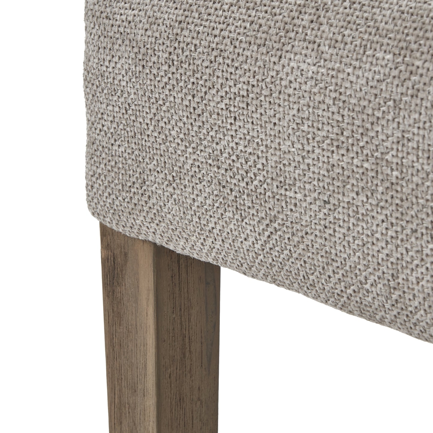 Crompton Woven Taupe Dining Chair - Wood Velvet