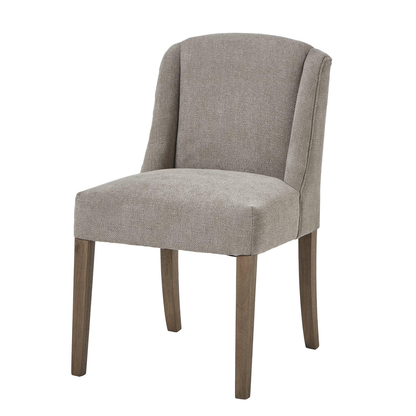 Crompton Woven Taupe Dining Chair - Wood Velvet