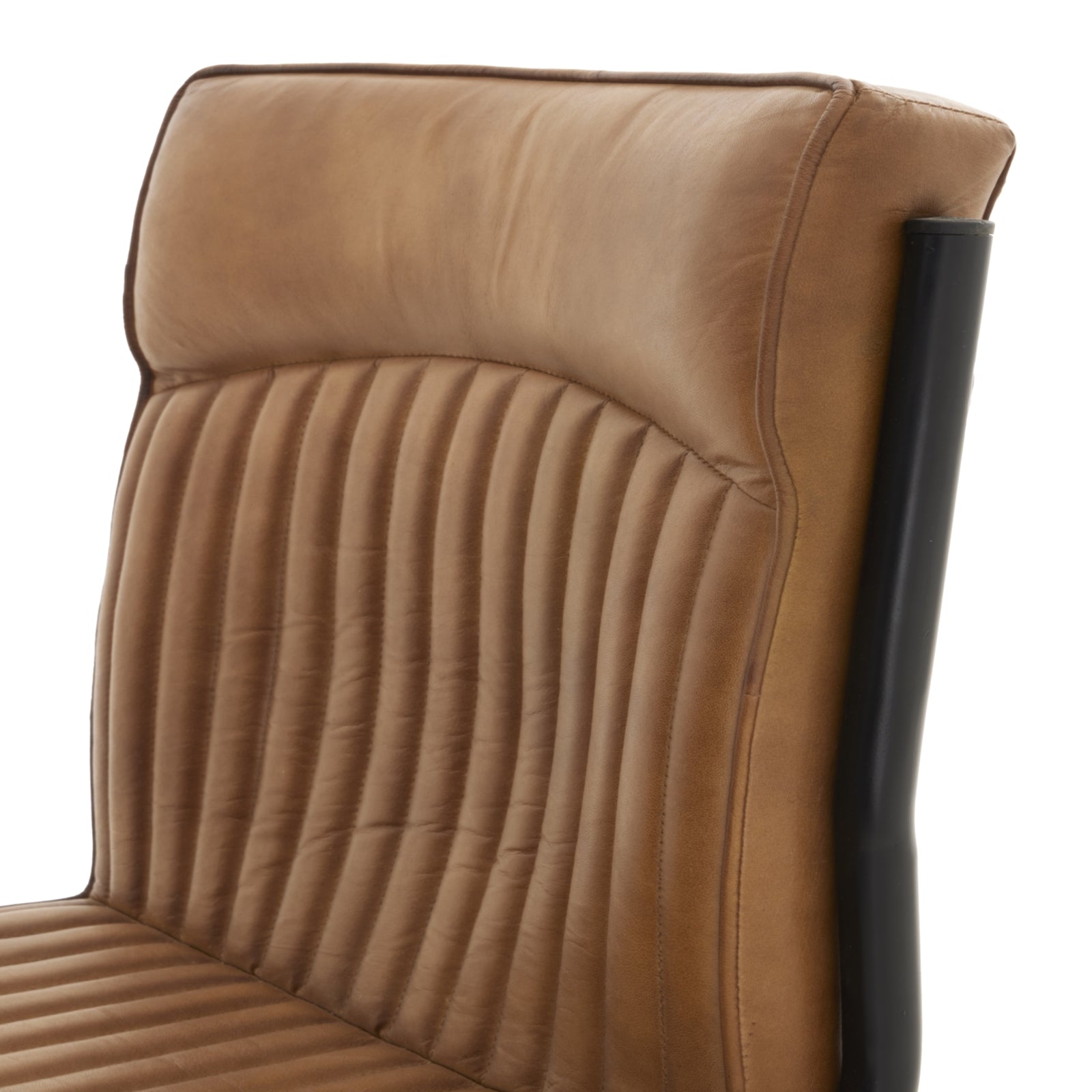 Billy Leather Dining Chair - Wood Velvet