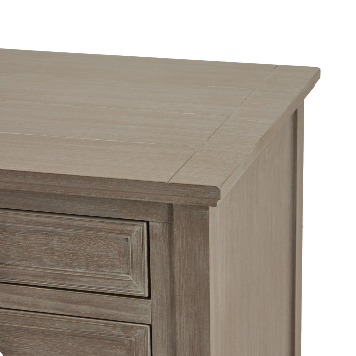The Serene Collection Three Drawer Bedside Table - Wood Velvet