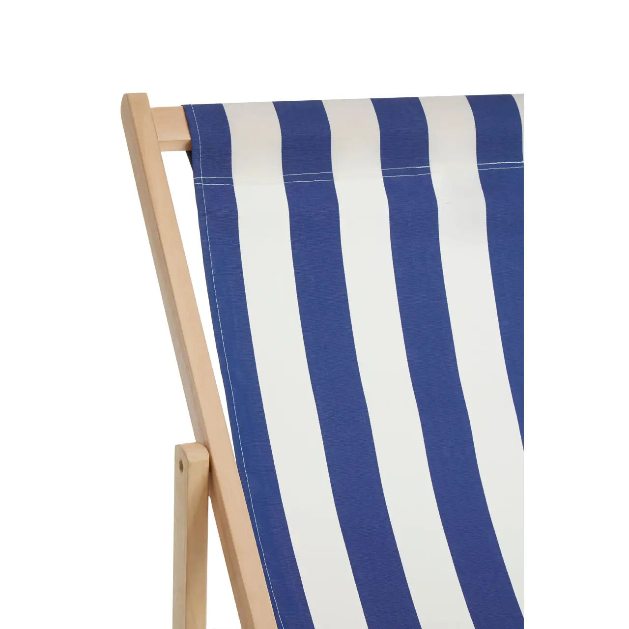 Adjustable Weather Resistant Deck Chair In Nautical Stripe | Quebec - Wood Velvet