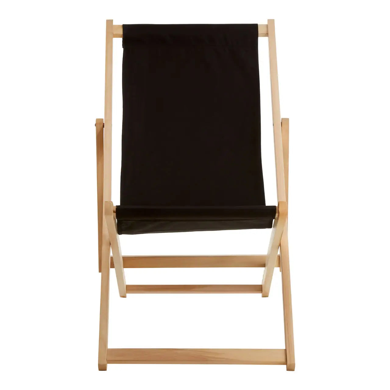 Adjustable Weather Resistant Deck Chair In Carbon Black | Quebec - Wood Velvet