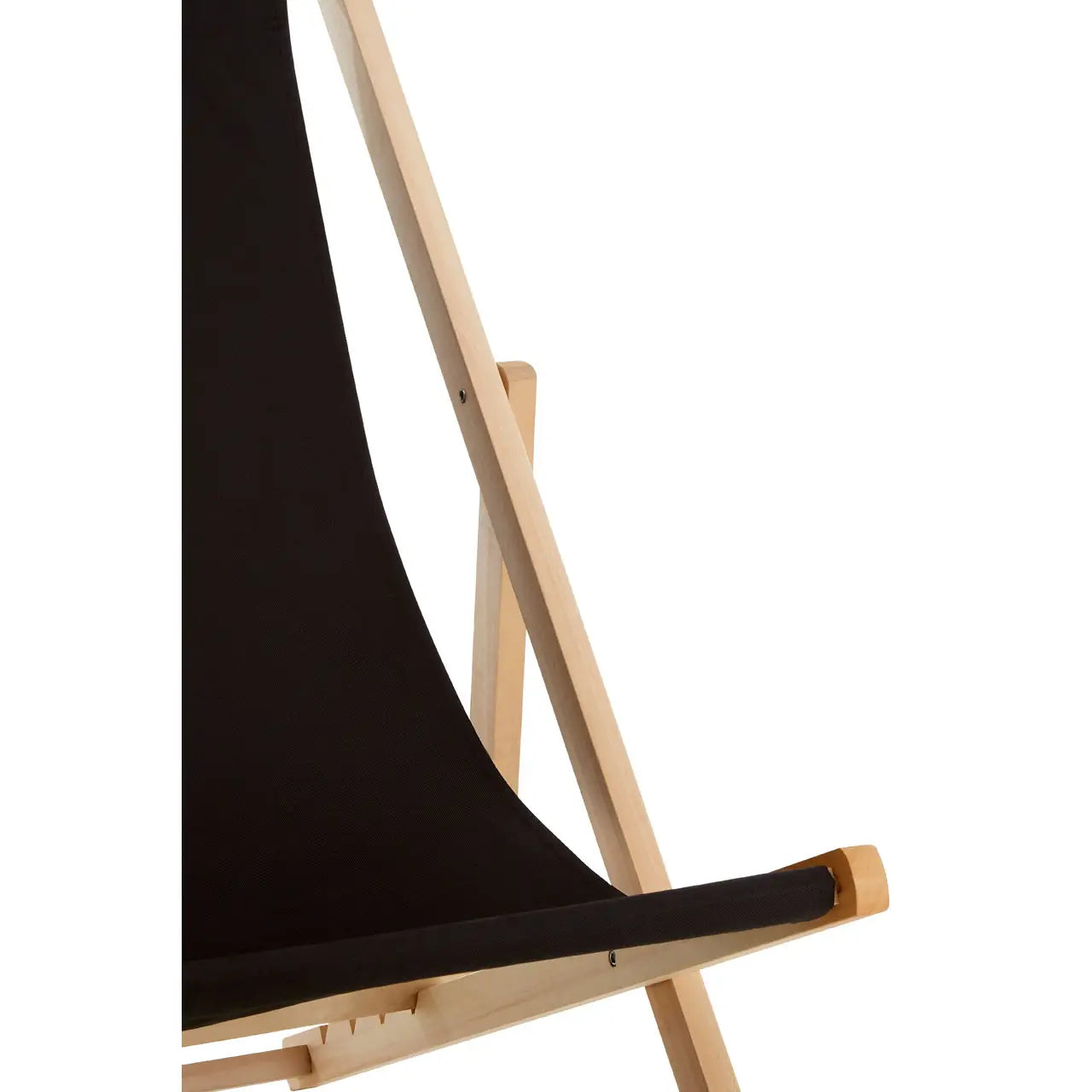 Adjustable Weather Resistant Deck Chair In Carbon Black | Quebec - Wood Velvet