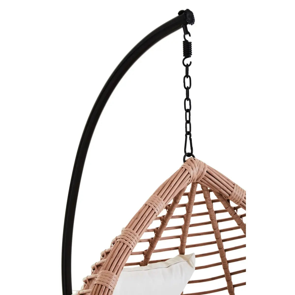 Natural Rattan Hanging Egg Chair - Wood Velvet