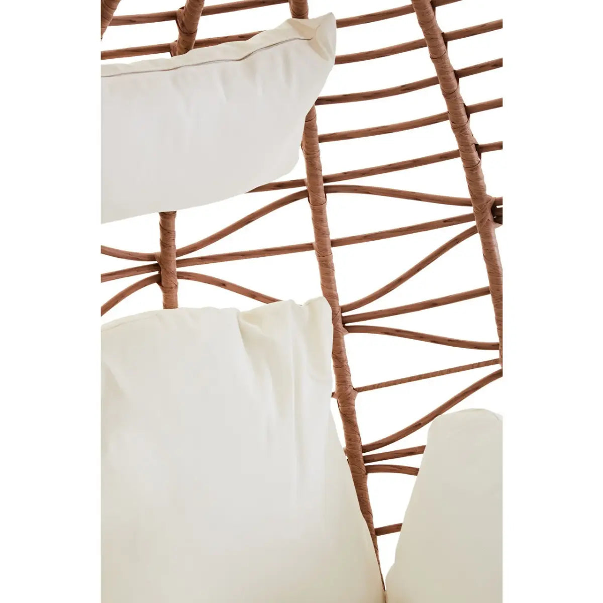 Natural Rattan Hanging Egg Chair - Wood Velvet