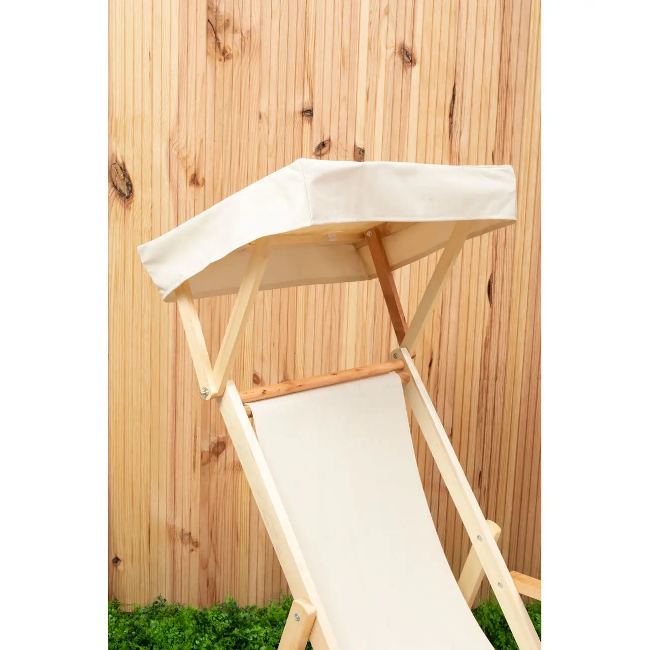 Adjustable Weather Resistant Sun Lounger In Au Naturelle | Quebec - Wood Velvet