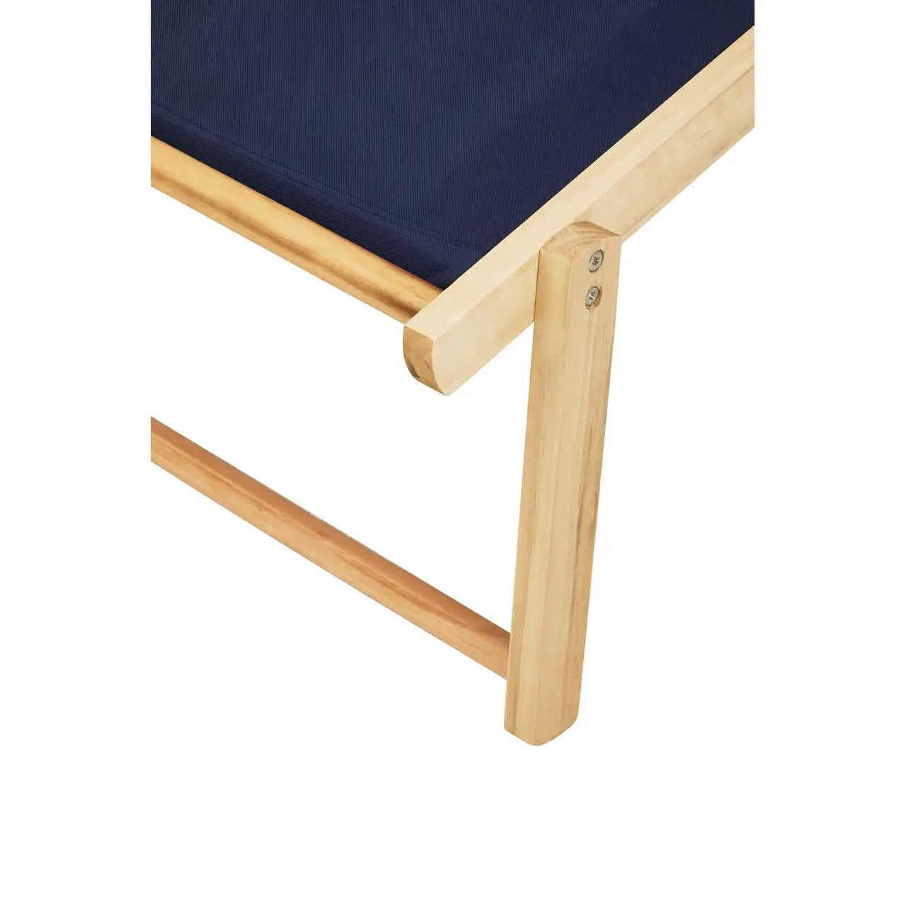 Adjustable Weather Resistant Sun Lounger In Beau Blue | Quebec - Wood Velvet