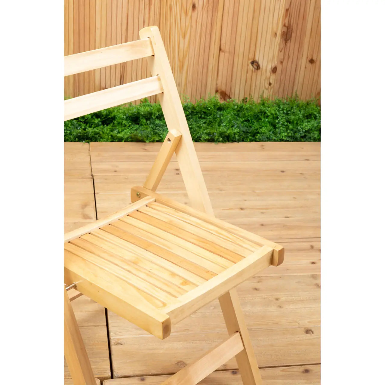 Adjustable Folding Chair In Natural Finish | Quebec - Wood Velvet