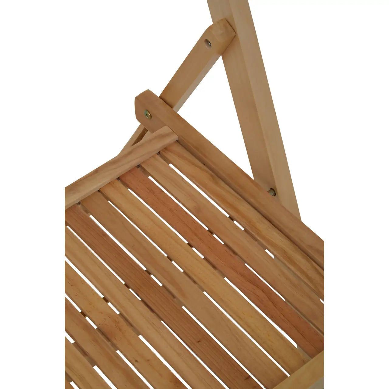 Adjustable Folding Chair In Natural Finish | Quebec - Wood Velvet