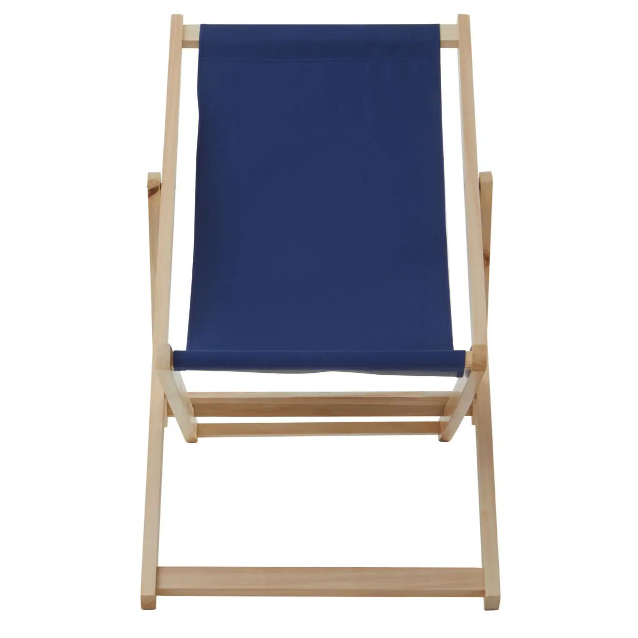 Adjustable Weather Resistant Deck Chair In Beau Blue | Quebec - Wood Velvet