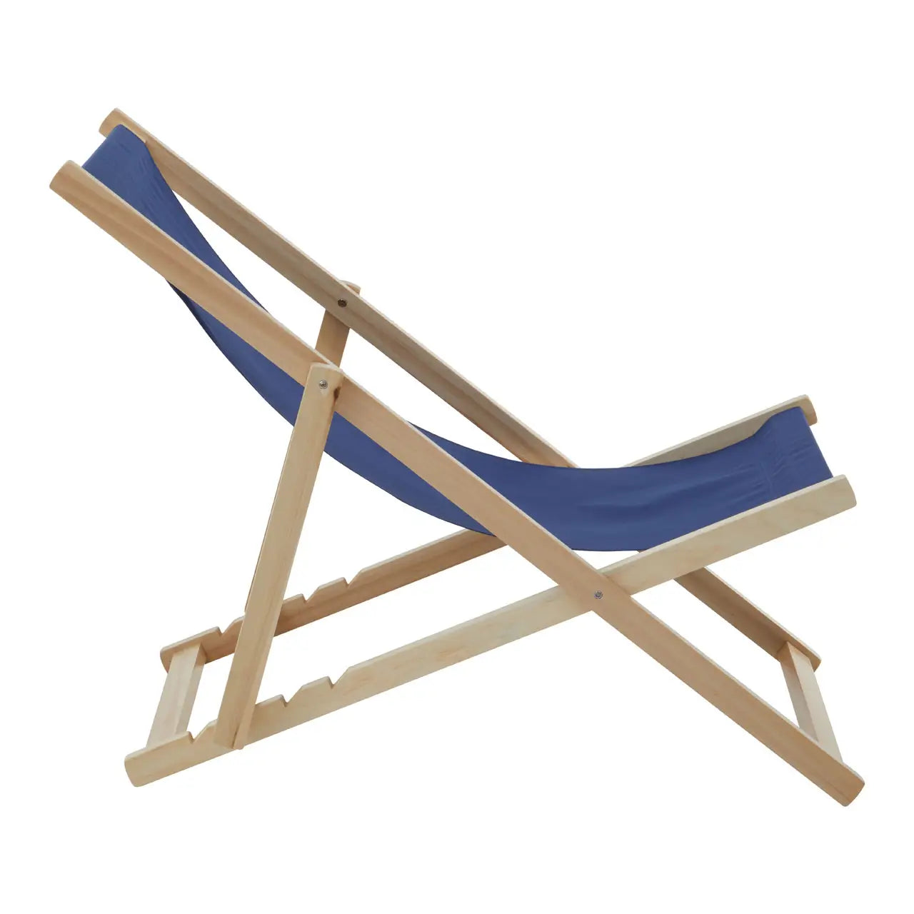 Adjustable Weather Resistant Deck Chair In Beau Blue | Quebec - Wood Velvet