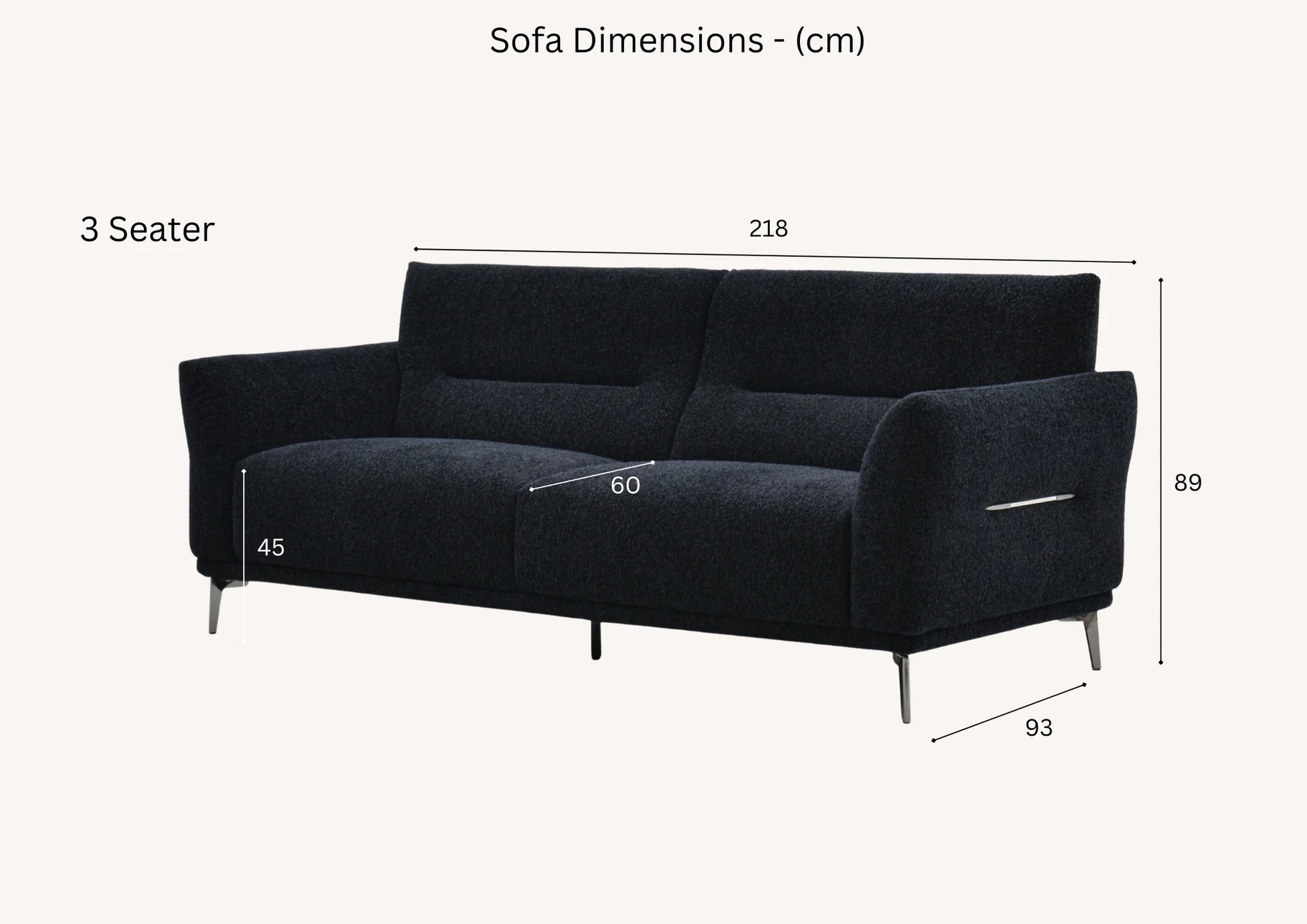 Luxury Black Boucle Fabric Sofa Range | Albany | Furnish365 - Wood Velvet