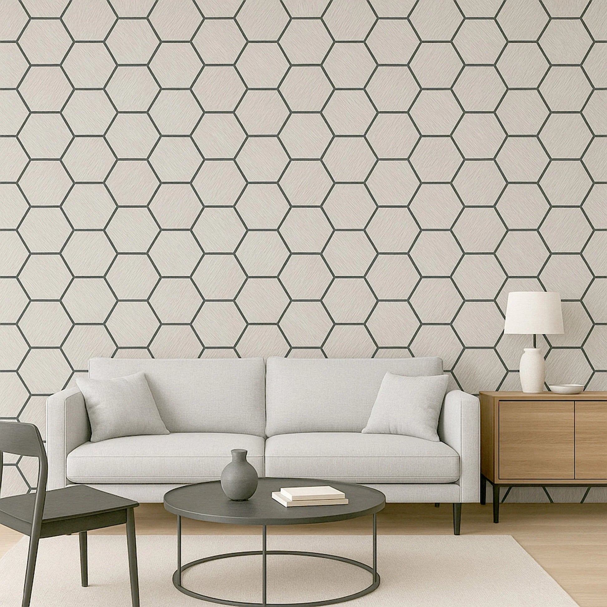Acoustic "Turtle Hex" Wall Panels | Grey | 4 Pack - Wood Velvet