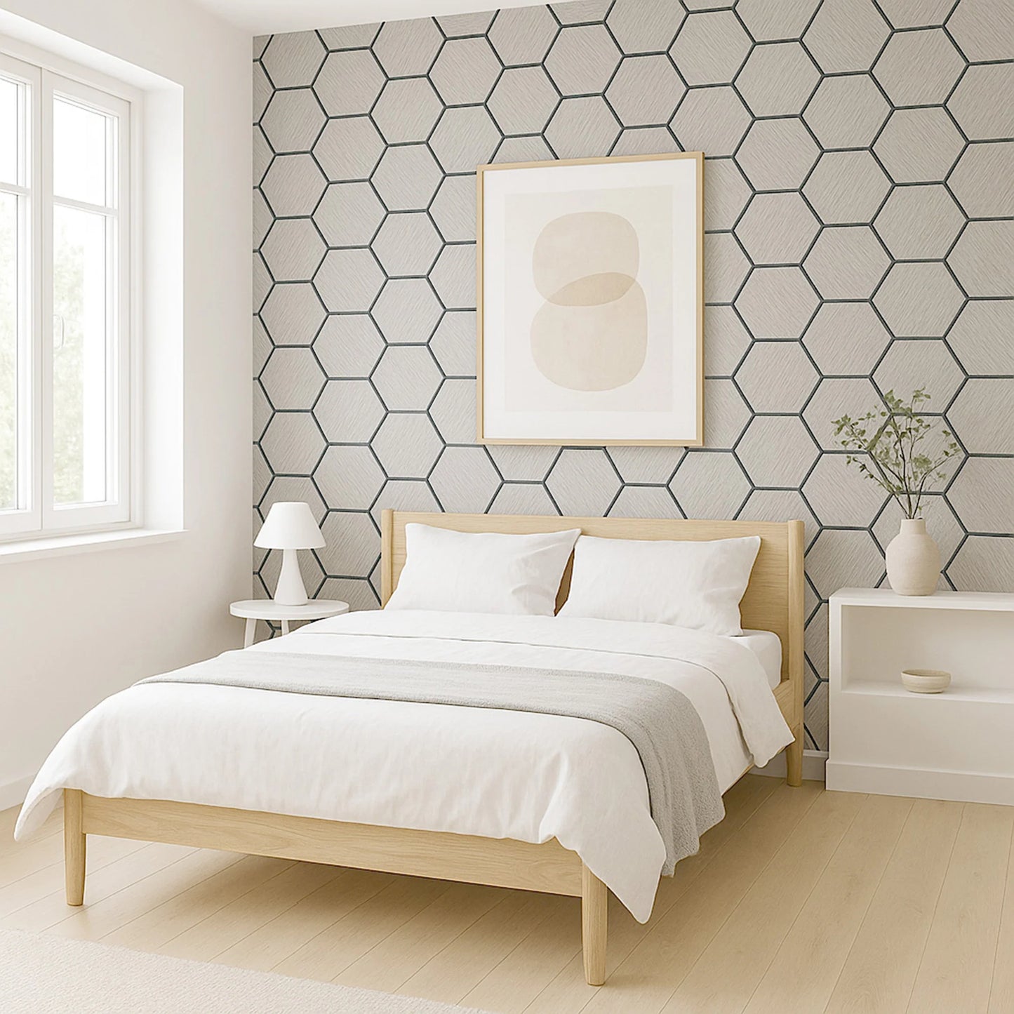 Acoustic "Turtle Hex" Wall Panels | Grey | 4 Pack - Wood Velvet