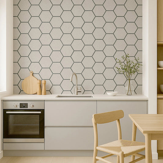 Acoustic "Turtle Hex" Wall Panels | Grey | 4 Pack - Wood Velvet