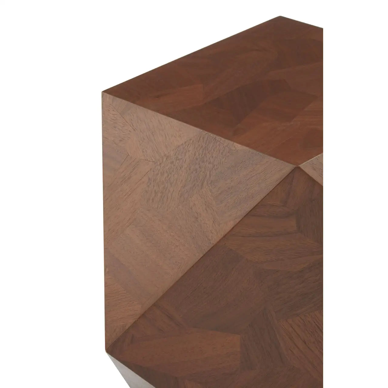Geo Accent Side Table | Natural Walnut