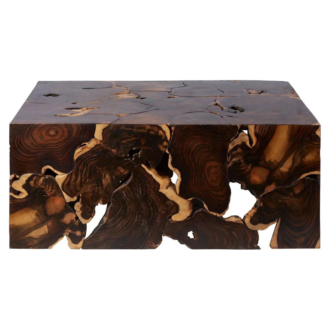 Accent Coffee Table Carved Rosewood | Bali Rustic - Wood Velvet