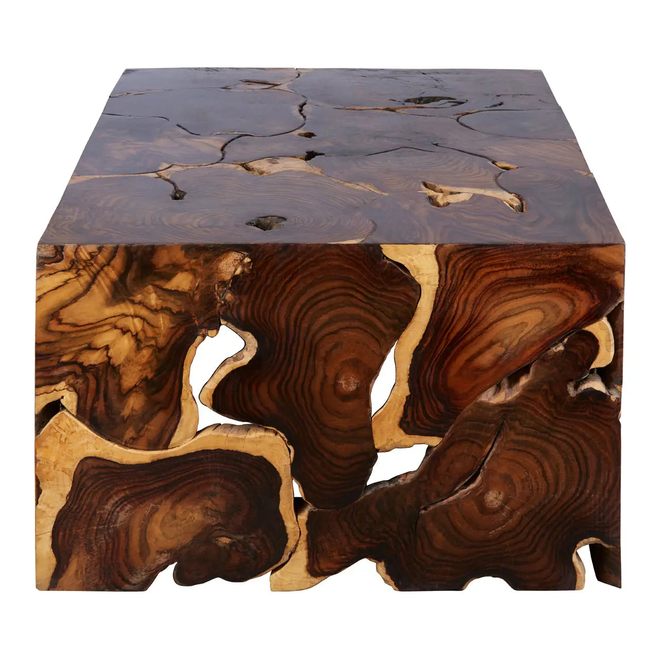 Accent Coffee Table Carved Rosewood | Bali Rustic - Wood Velvet