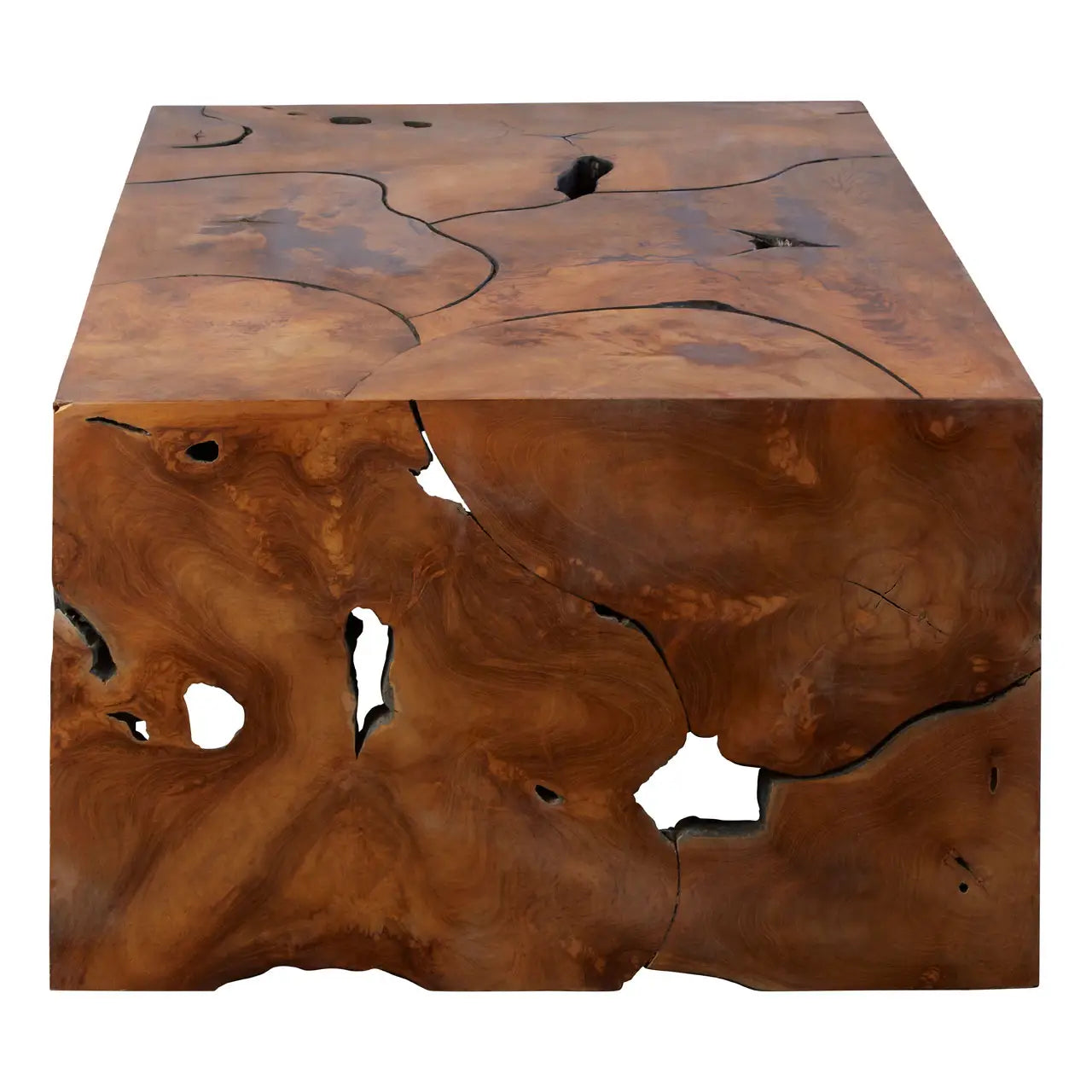 Accent Coffee Table Carved Teak Root | Bali Rustic - Wood Velvet