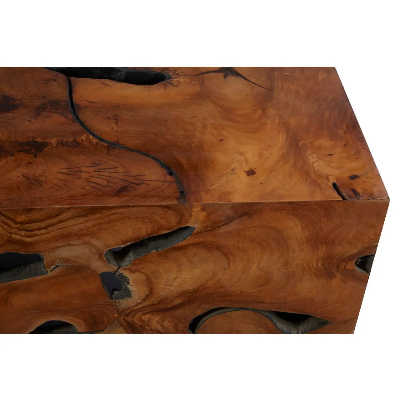 Accent Coffee Table Carved Teak Root | Bali Rustic - Wood Velvet